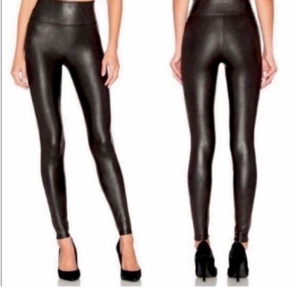 Spanx Faux Leather Leggings- Size Small (Petite) - Picture 1 of 6